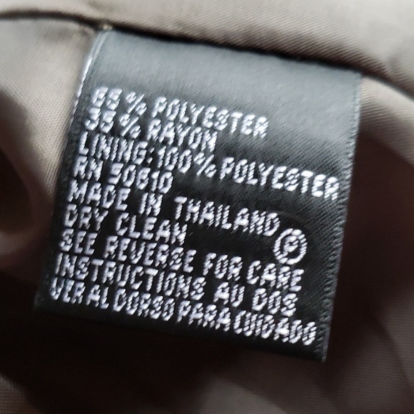 NWT Kasper Sz 8 olive green/brown pantsuit - Picture 5 of 7